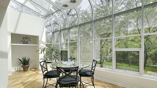 A Conservatory with our films applied